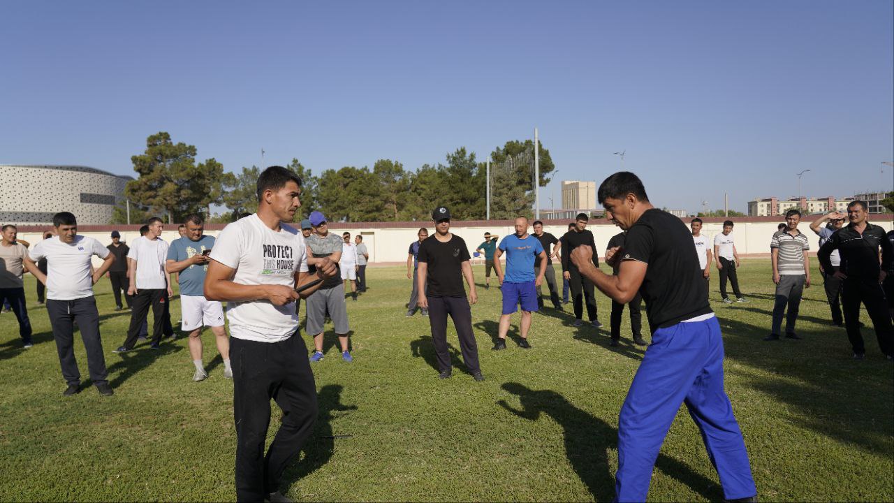 Surxondaryo viloyati IIB shaxsiy tarkibi bilan navbatdagi sport mashg‘uloti o‘tkazildi