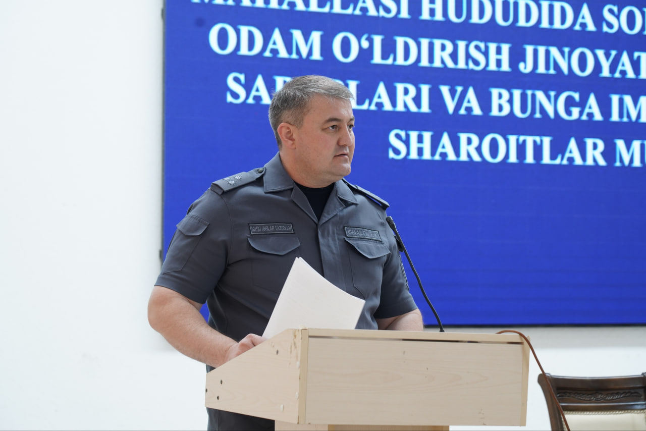 Surxondaryo viloyati IIB boshlig‘i va viloyat prokurori ishtirokida  Prezidentimizning jor…