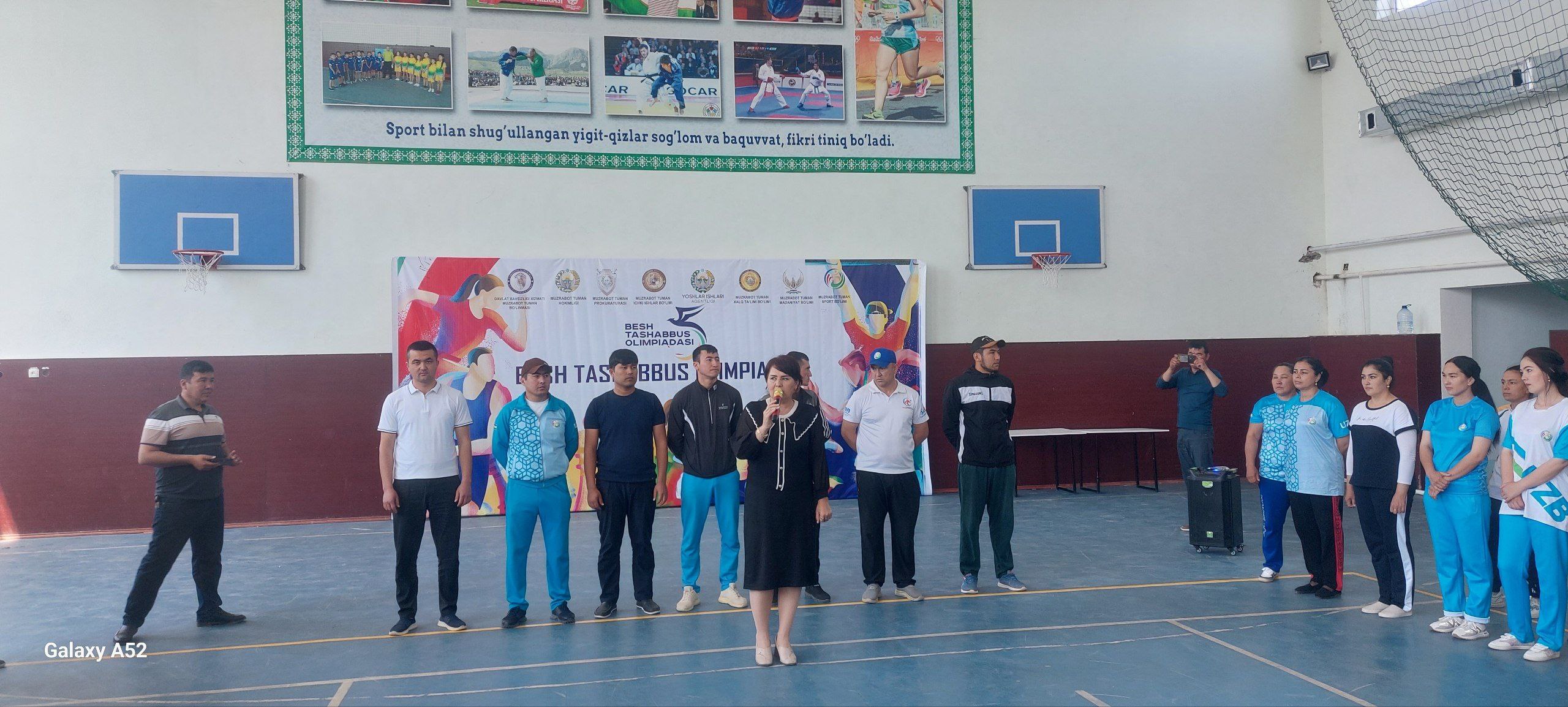 Muzrabot tumanida Besh tashabbus olimpidasi doirasida, sportning voleybol turi bo‘yicha mu…