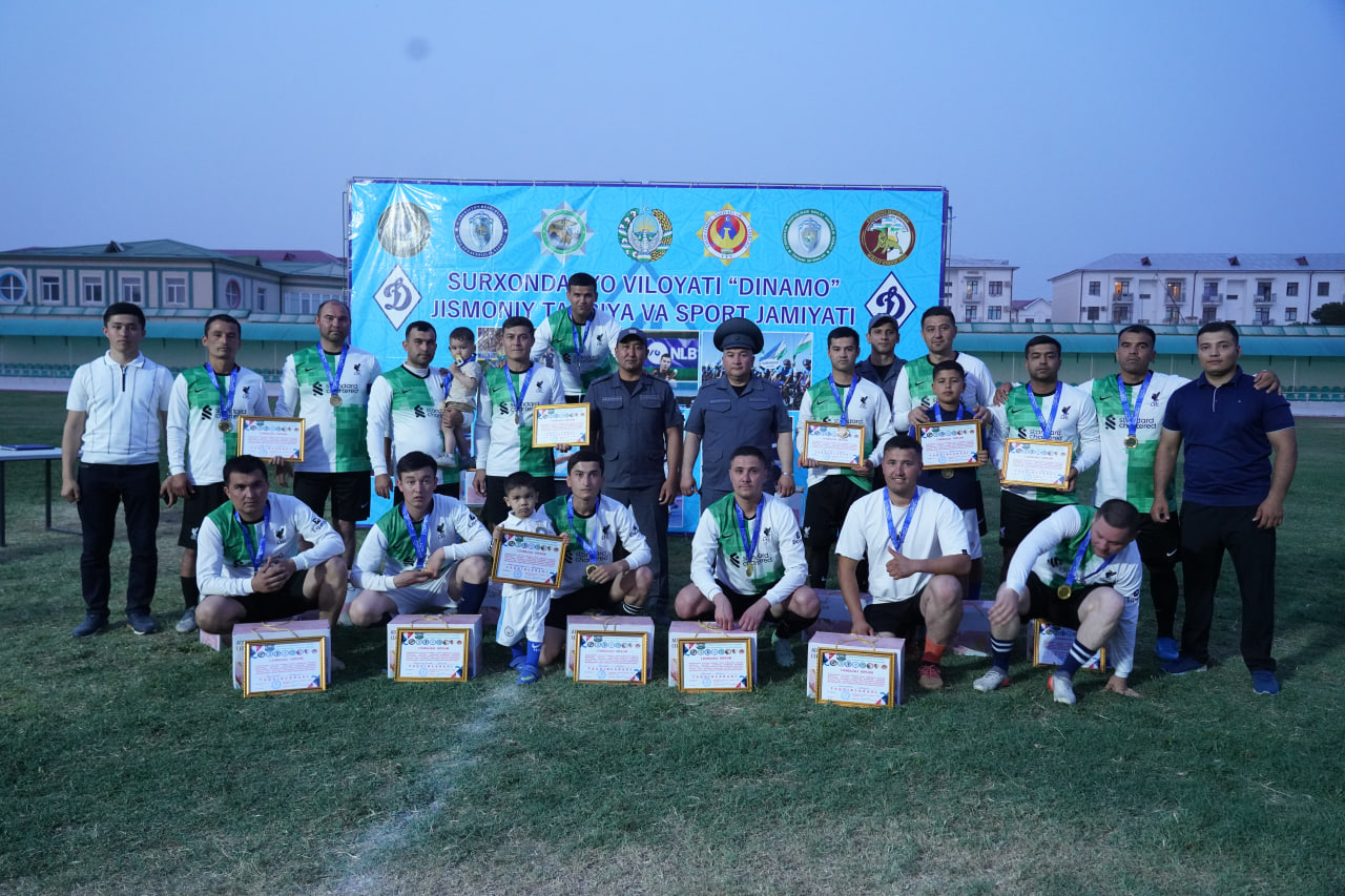 Surxondaryoda Huquqni muhofaza qiluvchi organlari xodimlari o‘rtasida sportning futbol tur…