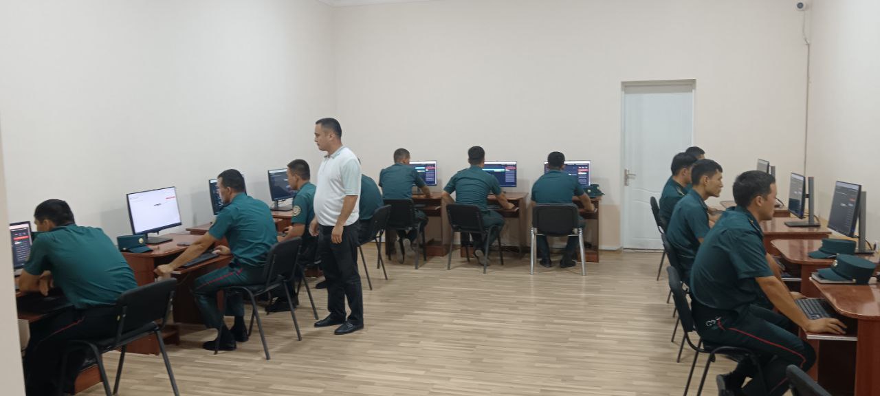 Surxondaryo viloyati Ichki ishlar boshqarmasida xizmat olib borayotgan xodimlardan navbatd…