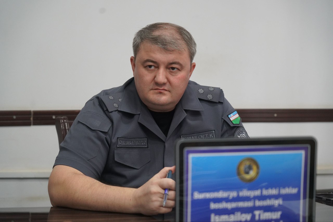 Сурхондарё вилояти ички ишлар бошқармаси томонидан навбатдаги “Оммавий сайёр қабул”и ташки…