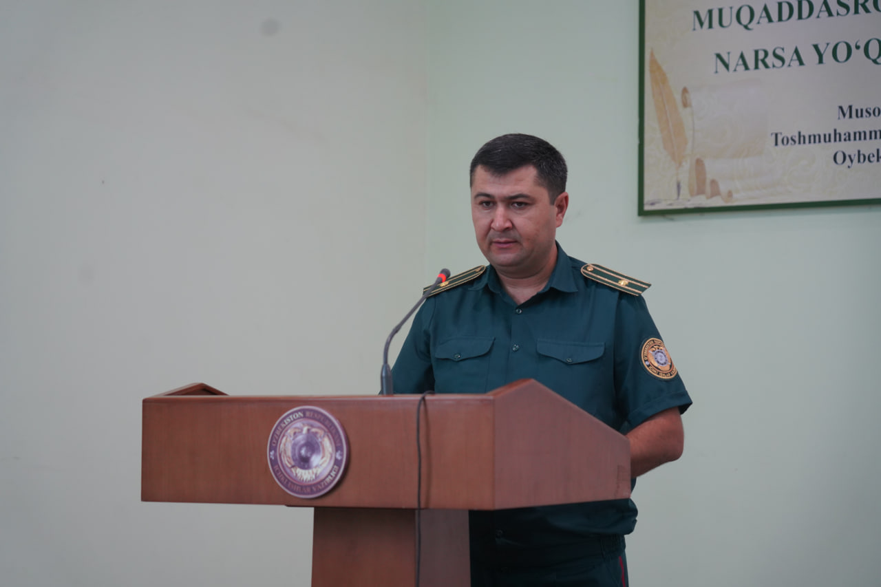 Сурхондарё вилояти ИИБда навбатдаги маънавият ва маърифат дарси “Китоб – тафаккур хазинаси…
