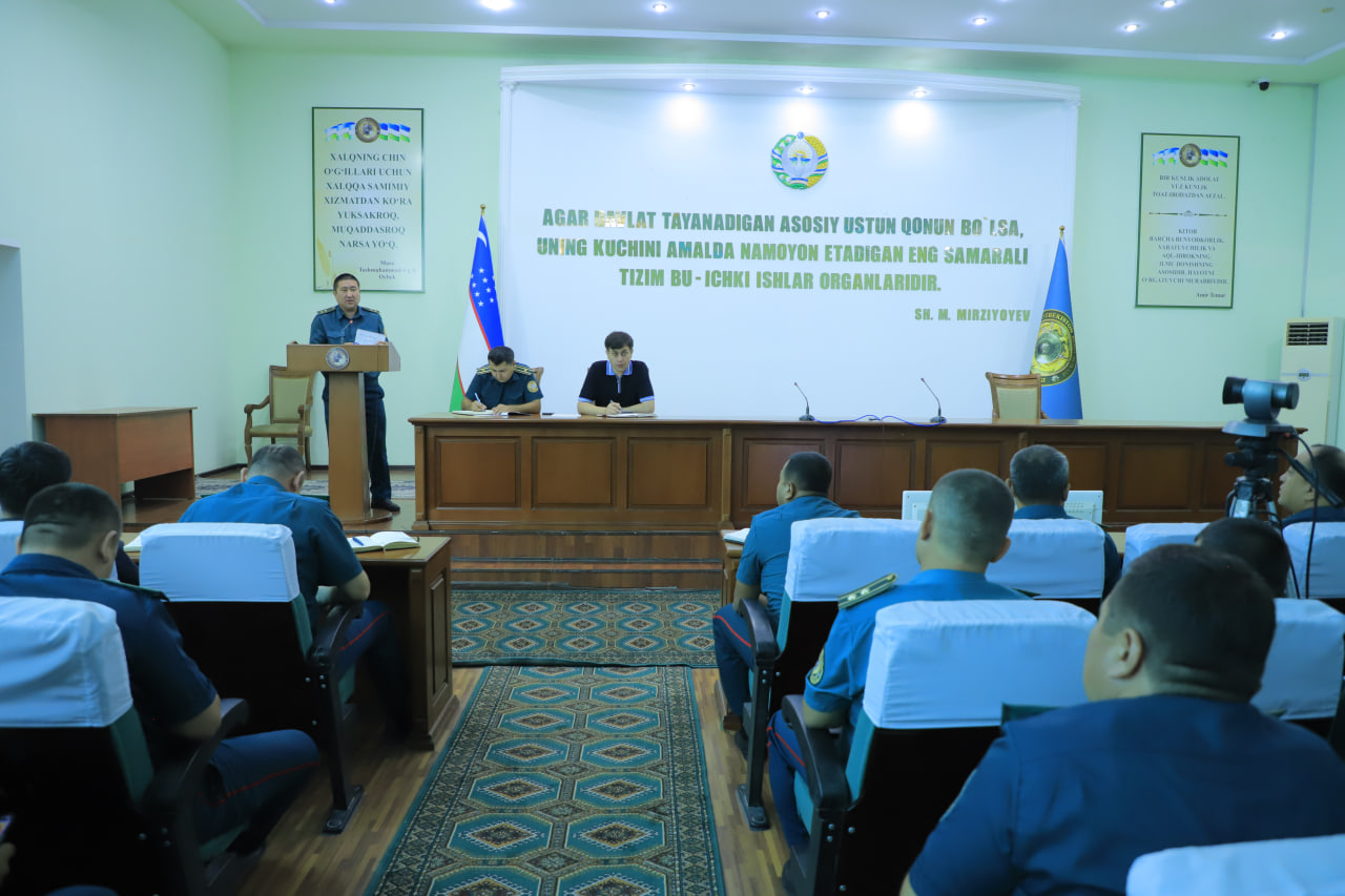 Сурхондарё вилояти ИИБда навбатдаги маънавият ва маърифат дарси “Бошқарув психологияси” ма…