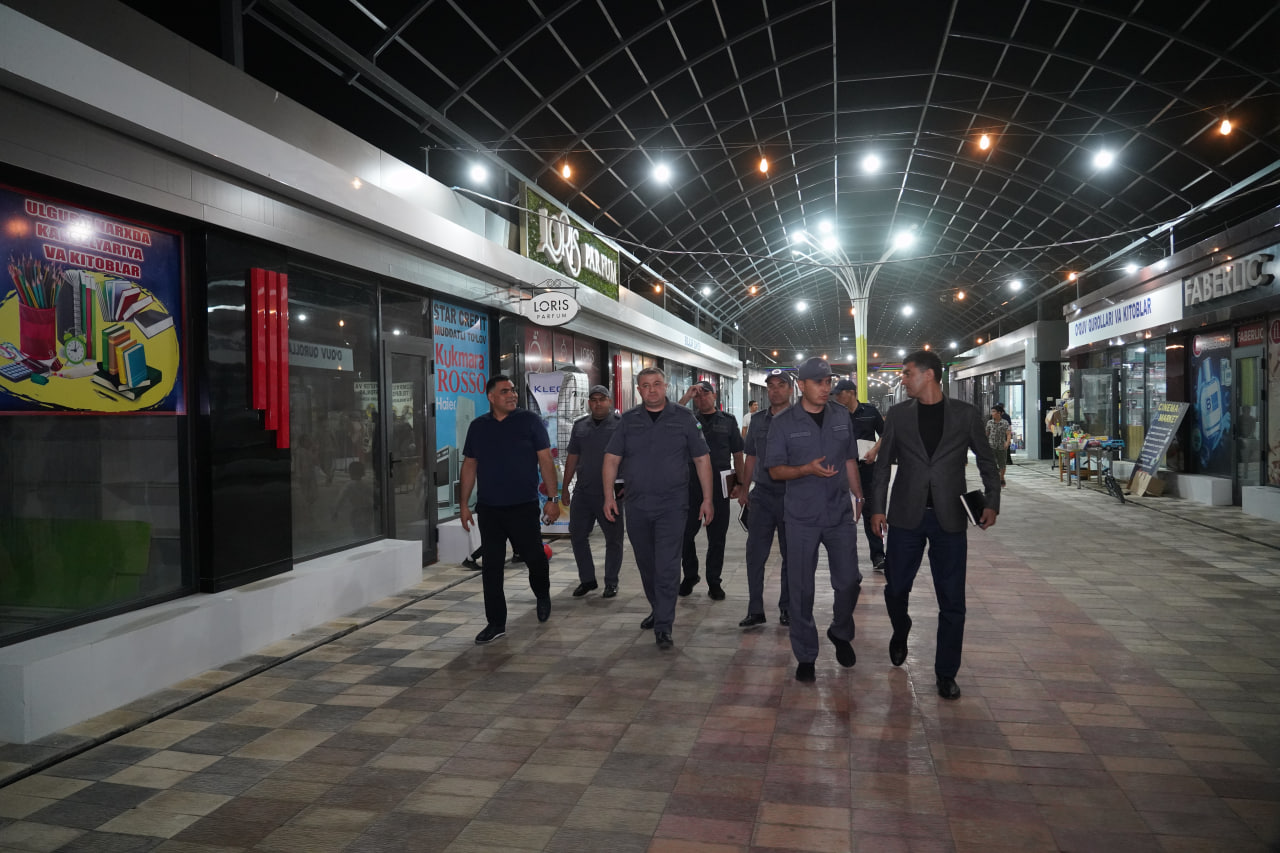 Сурхондарё вилояти ИИБ бошлиғи томонидан Термиз шаҳрида тунги фаолиятни ўрганиш давомида, …