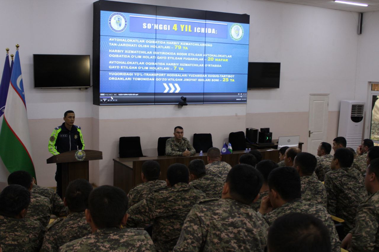 Harbiy qismda targ‘ibot uchrashuvi o‘tkazildi.