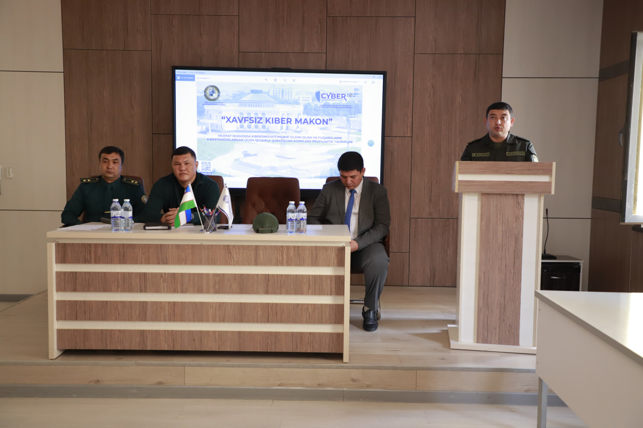 Termiz iqtisodiyot va servis universitetida, kiber jinoyatlarga qarshi kurashish maqsadiga…