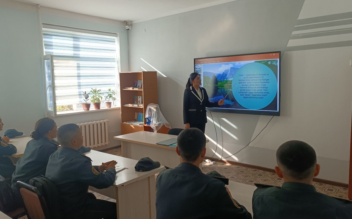 IIV Surxondaryo akademik litseyida o‘quvchilar o‘rtasida psixologik seminar-trening mashg‘…