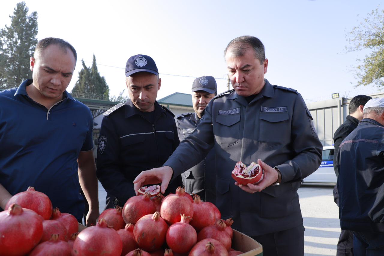 Surxondaryo viloyati Ichki ishlar boshqarmasi xodimlari uchun arzonlashtirilgan yarmarka t…