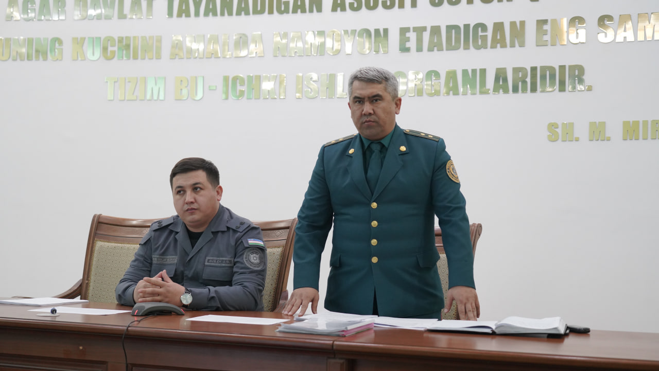 Сурхондарё вилояти ИИБ ҳузуридаги Тергов бошқармасида йил якуни сарҳисоб қилинди