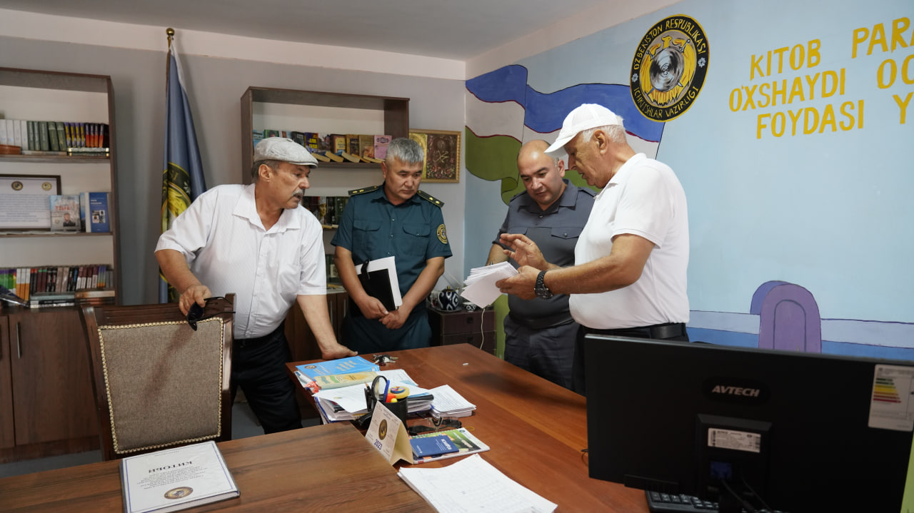 Termiz shahar ichki ishlar boshqarmasi binosida faxriylar kutubxonasi ochildi