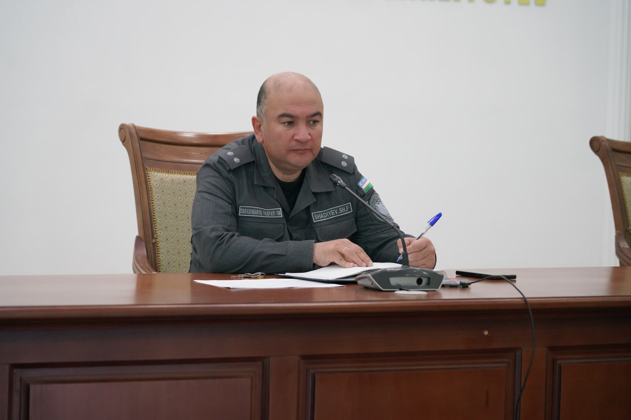 Сурхондарё вилояти ИИБда навбатдаги маънавият ва маърифат дарси “Буюк мутафаккир ва қомуси…